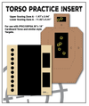 Torso Practice Insert Target - 100 Sheets (TRG00771) - HDTARGETS