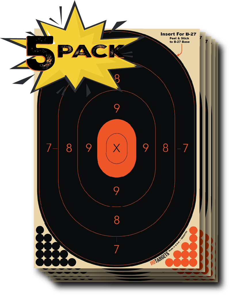 B-27 Reactive Target Insert 5-PACK TRG00702 - HDTARGETS