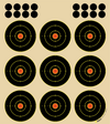 3" Circle 9-Up Target - 100 Sheets (TRG00198) - HDTARGETS
