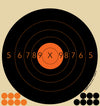 8" Circle Bulls Eye Target, 8-1/2" X 9" - 100 Sheets(TRG00710) - HDTARGETS